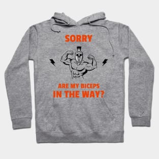 Sorry are my biceps in the way? Hoodie